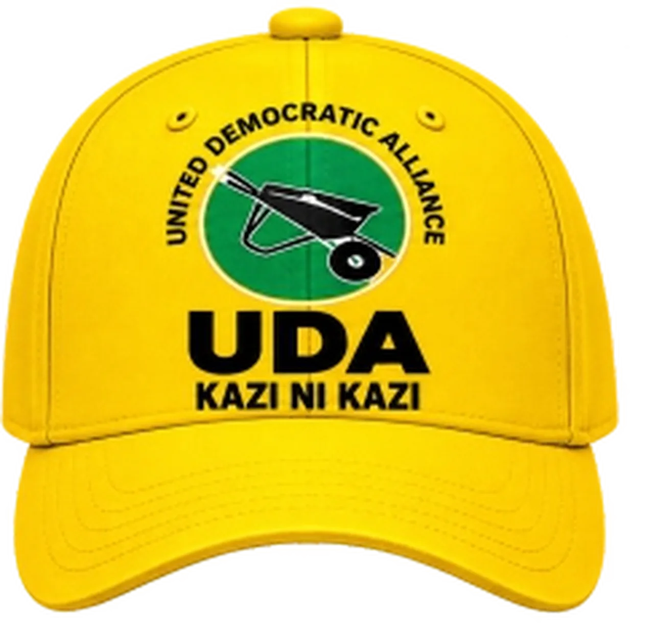 Yellow UDA branded campaign cap