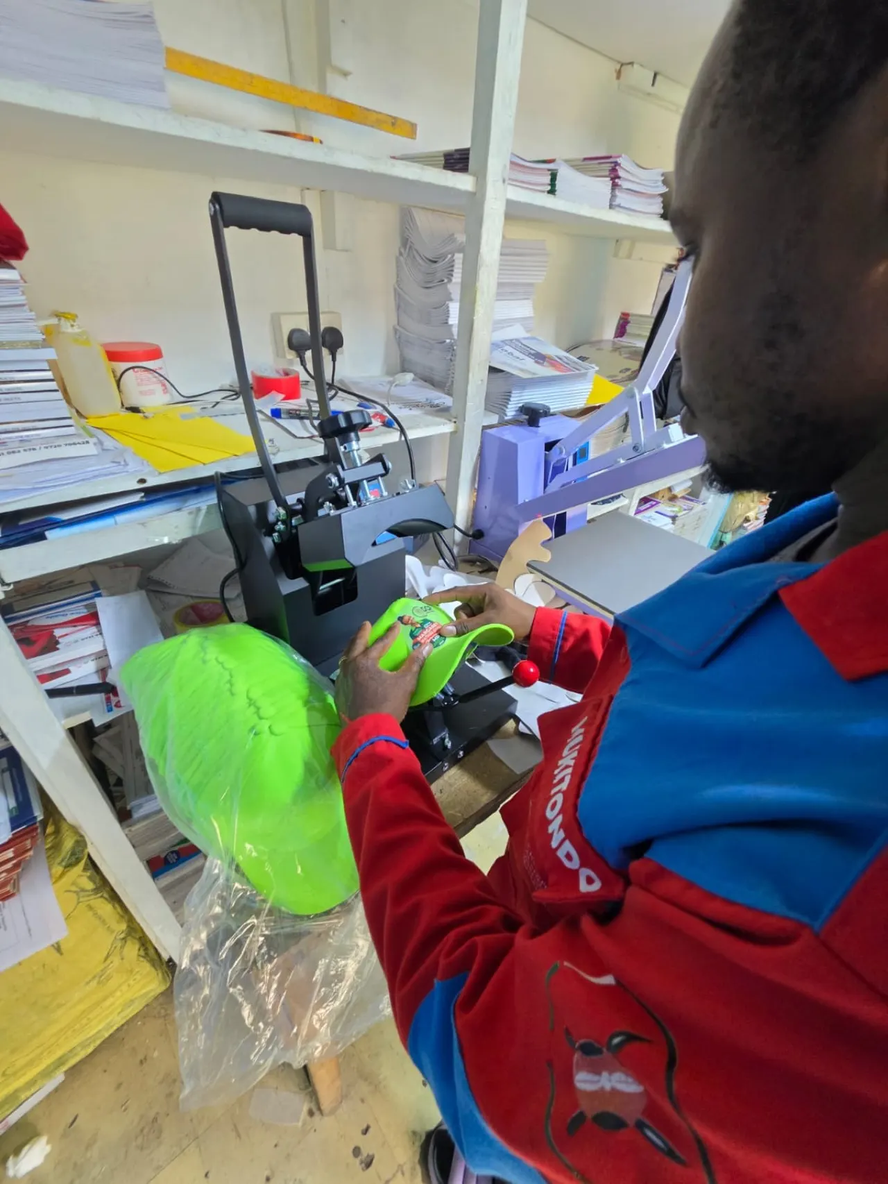 Custom cap production