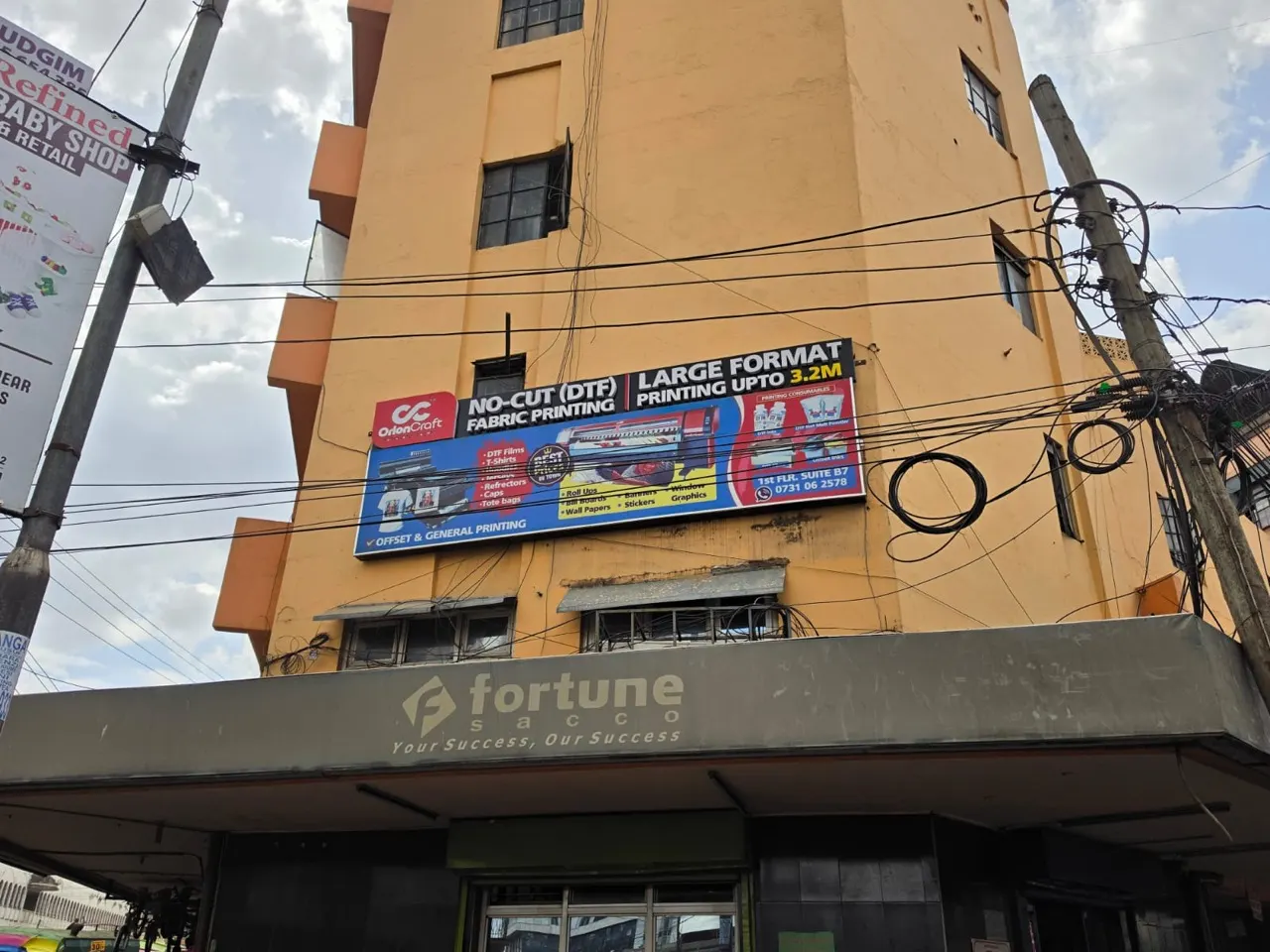 Large-format exterior signage