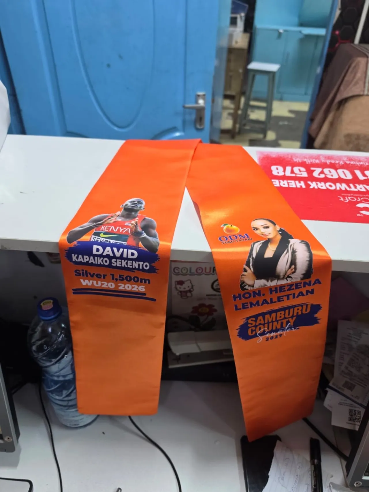 Custom achievement sashes